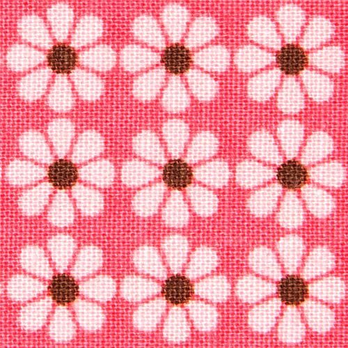 pinker Bio-Stoff mit kleinen Blumen von Robert Kaufman 1