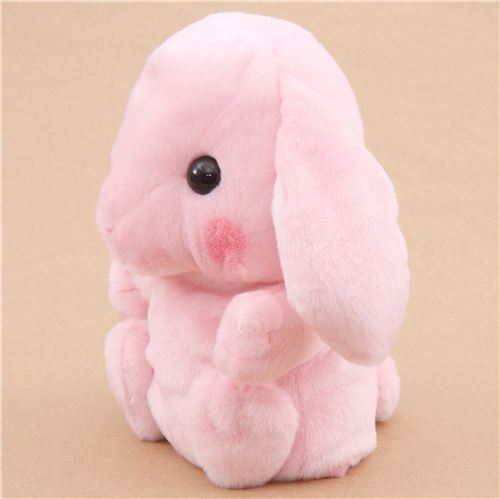 Marionnette  main en forme de lapin en peluche rose Poteusa Loppy Shiloppy 2