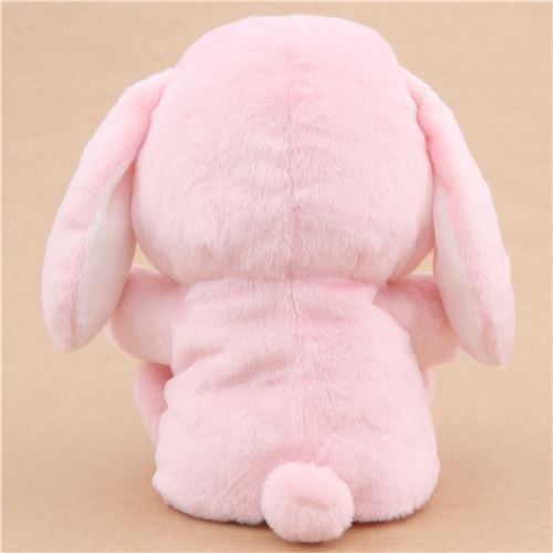 Marionnette  main en forme de lapin en peluche rose Poteusa Loppy Shiloppy 3