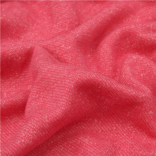 Tela de punto en color rosa caramelo liso de Japón Tela