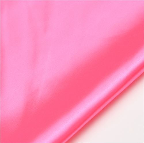 Tissu Kokka en satin de polyester uni rose Tissu