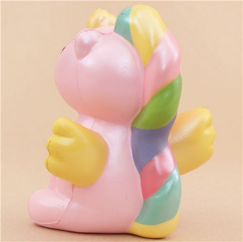 Squishys kawaii perfumado unicornio rosa alas amarillas juguete animal WaWaii Squishy 3