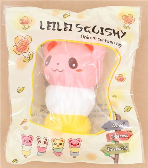 pink white yellow mouse animal scented squishy kawaii LeiLei Squishy 4
