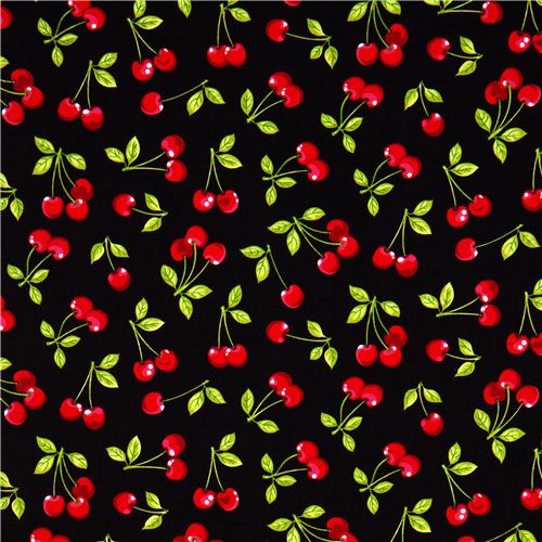 Remnant (11 x 112 cm) - pretty black cherry fabric by Robert Kaufman 2