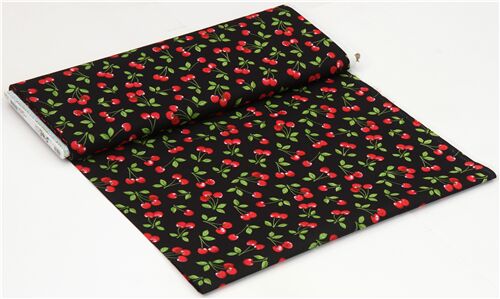 Remnant (11 x 112 cm) - pretty black cherry fabric by Robert Kaufman 3