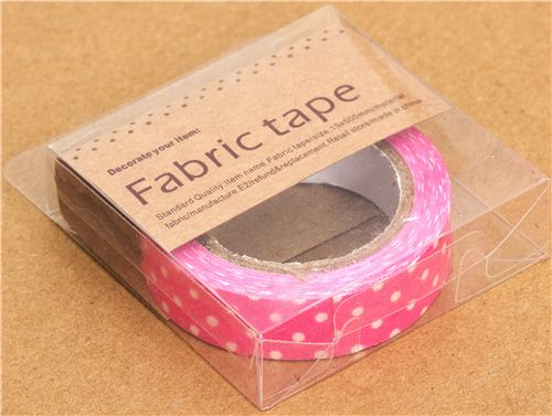 pretty pink Fabric Deco Tape with Polka Dots 2