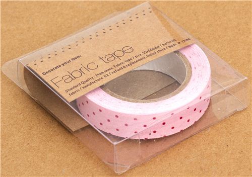 pretty pink Fabric Deco Tape with small Dots 2