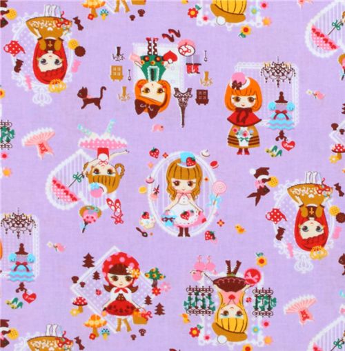 purple Japanese fabric girls go shopping Cosmo 2