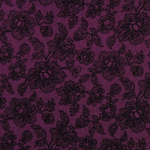 purple Michael Miller fabric with flower lace illusion 2