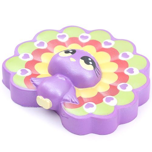 purple colorful peacock bird animal squishy kawaii 4