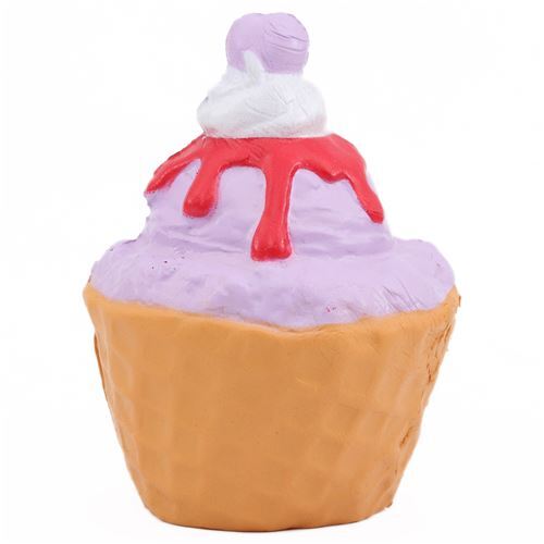 Squishy Eistüte mit lila Eiscreme