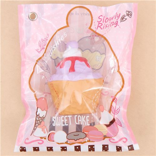 Squishy Eistüte mit lila Eiscreme 3