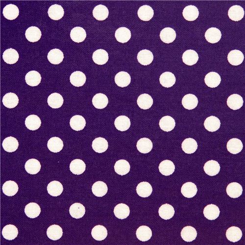 purple polka dot laminate fabric de Cosmo de Jap�n2