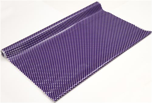 purple polka dot laminate fabric de Cosmo de Jap�n3