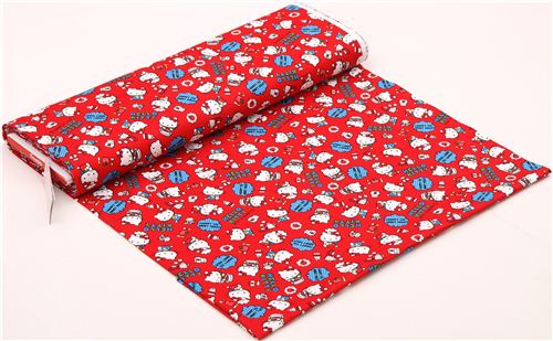 red Hello Kitty oxford fabric chef soup apple by Sanrio from Japan 0