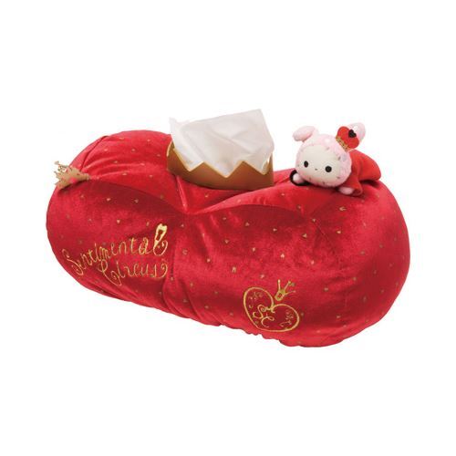 Dispensador tis peluche rojo conejoSentimental Circus corona de San-X