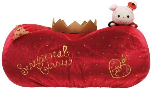 Dispensador tis peluche rojo conejoSentimental Circus corona de San-X 2