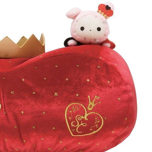 Dispensador tis peluche rojo conejoSentimental Circus corona de San-X 4