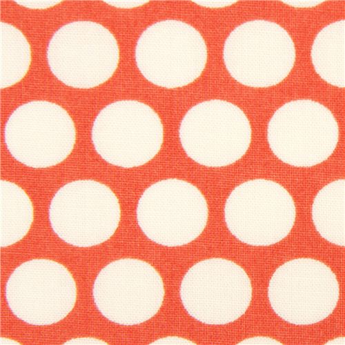 Tissu bio Birch importé des Etats-Unis, rouge à pois Tissu