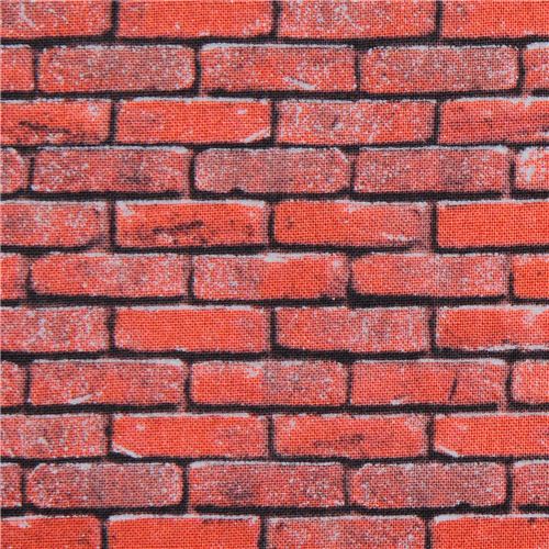 red brick wall fabric Landscape Medley Elizabeth's Studio Fabric