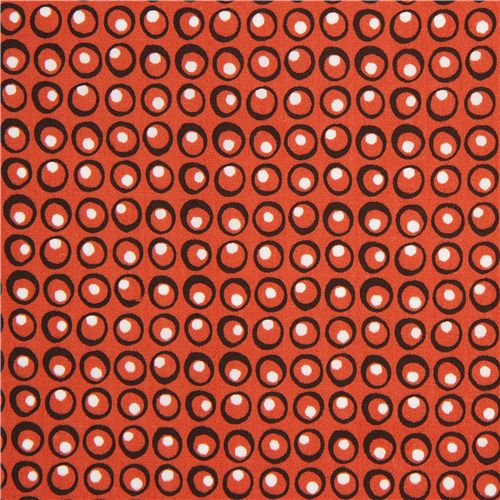 red monaluna organic fabric with white dots USA 2