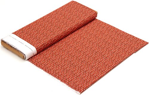 red monaluna organic fabric with white dots USA 3