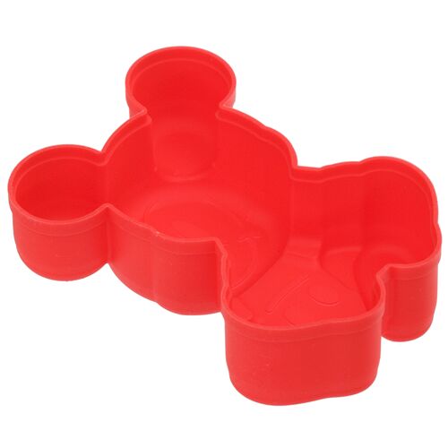 Moule en silicone rouge avec Mickey Mouse 3