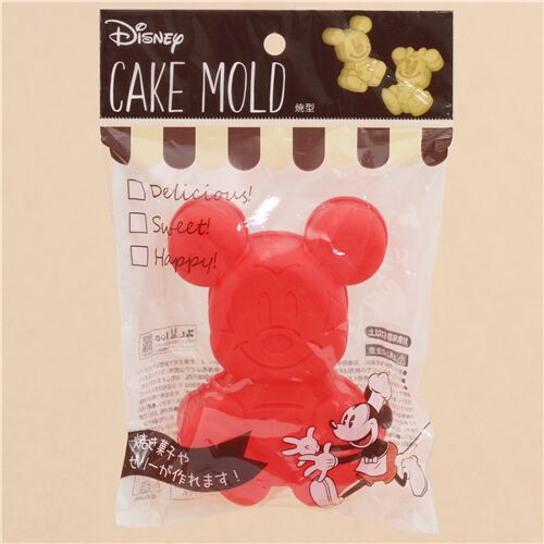 Moule en silicone rouge avec Mickey Mouse 4