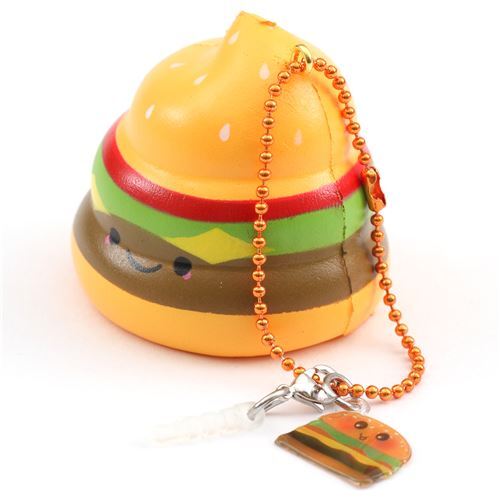 Squishy Puni Maru parfum� Crazy Poo en forme dhamburger 2