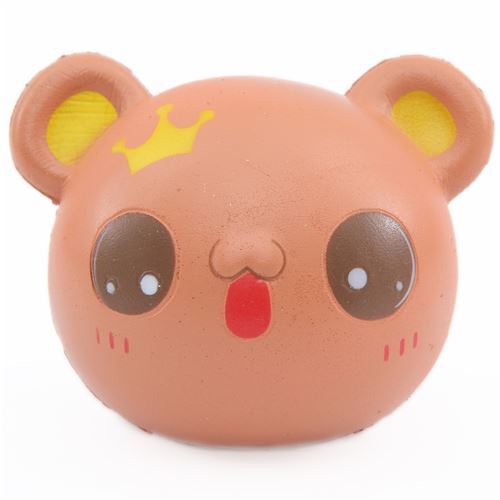 scented brown bear head squishy