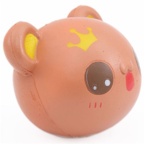 scented brown bear head squishy 2