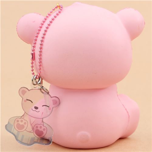 scented jumbo pink polar bear eyes closed animal squishy by Puni Maru 3