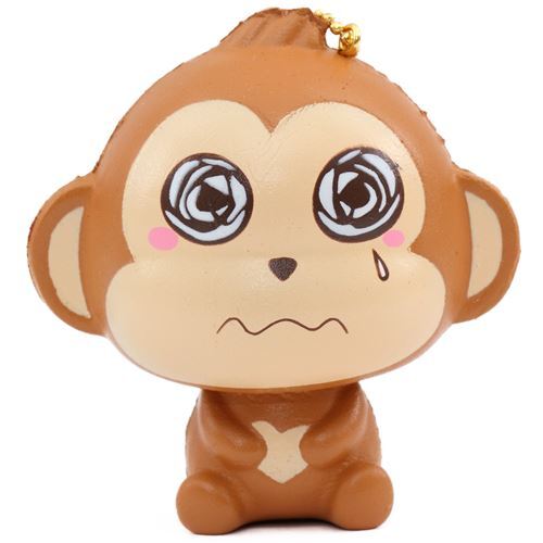 scented mini cheeki baby monkey big eye squishy by Puni Maru