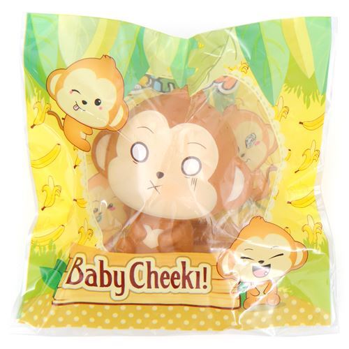 squishy profumato mini cheeki baby scimmia occhi bianchi Puni Maru 4