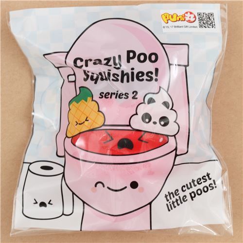 squishy profumato Crazy Poo rossa fragola Puni Maru 3
