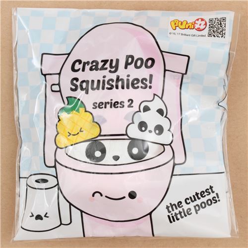 Squishy Puni Maru parfumé Crazy Poo, crotte-panda blanc 4