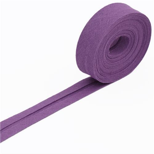 Ruban biais  simple pliure violet fonc 2
