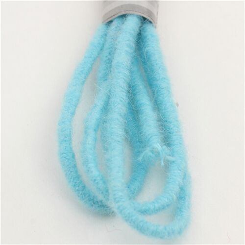 Fil de laine lastique 1 m bleu ciel, import du Japon 3