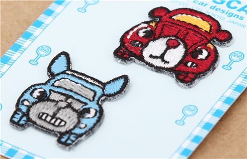 small car iron-on transfer patch 2 pieces 2