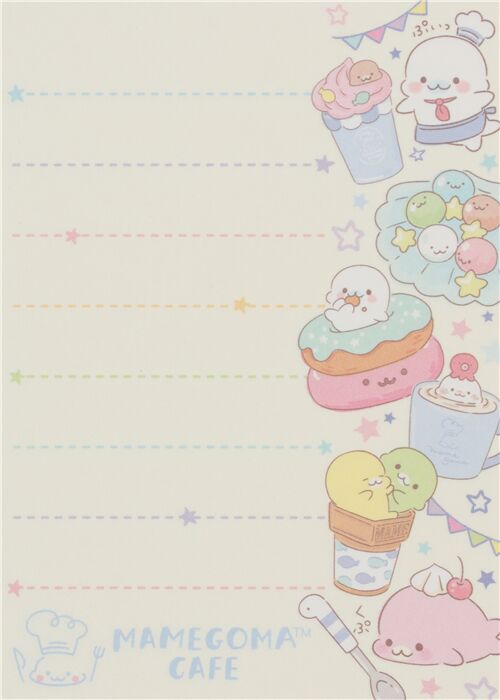 mini taccuino San-X Mamegoma Cafe 3