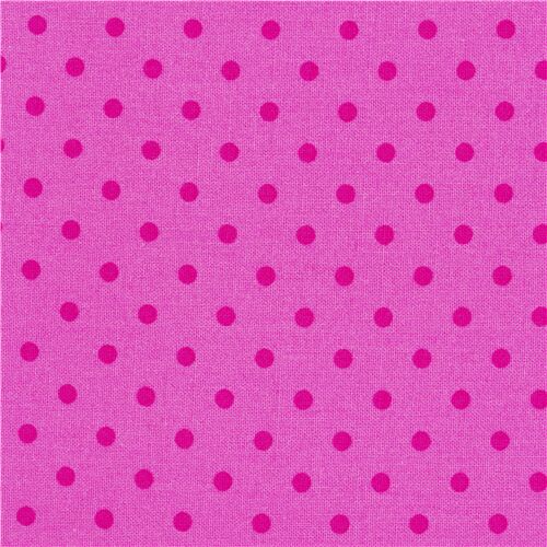 Tissu rose à pois rose foncé Tissu