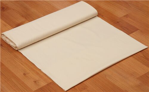 Remnant (44 x 108 cm) - solid beige fabric by Cosmo 4