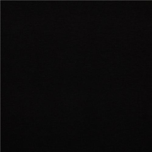Tela de punto de color liso en negro nix Robert Kaufman Tela