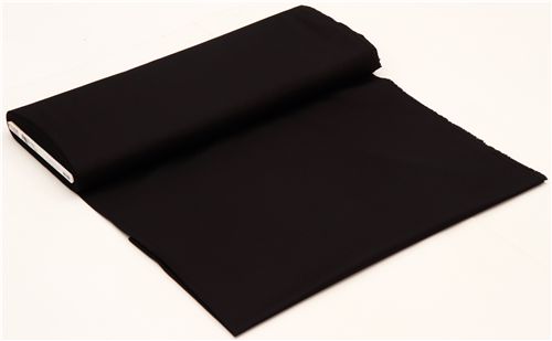 Rimanenza di 11 cm - Tessuto tinta unita nero Robert Kaufman USA Black 2