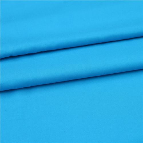 tessuto organico blu tinta unita Copenhagen Print Factory Tessuto
