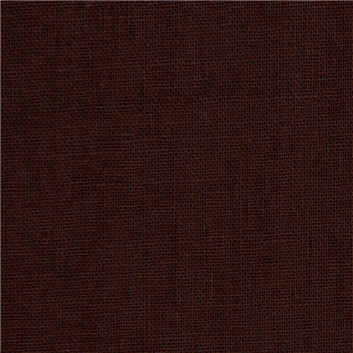 Tela lona laminada color liso marrón pardo de echino Tela