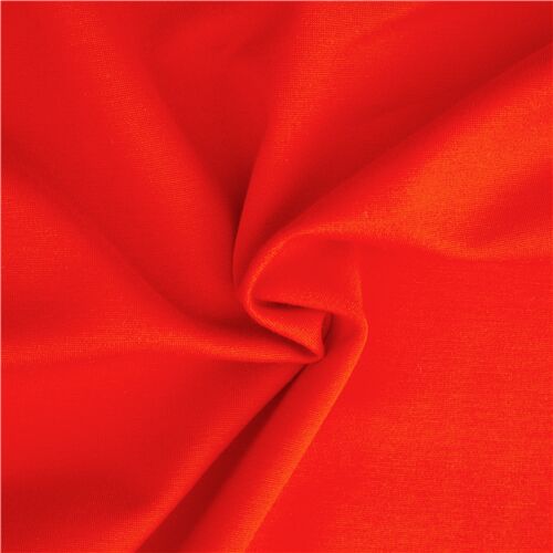 Tela elstica en color rojo carmes liso Flame Tela