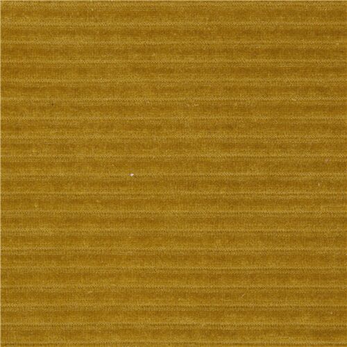 Remnant (31 x 147 cm) - solid dark chartreuse Avalana Velour Corduroy knit fabric by Stof Fabrics 1
