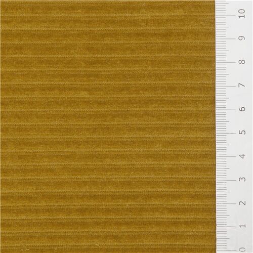 Remnant (31 x 147 cm) - solid dark chartreuse Avalana Velour Corduroy knit fabric by Stof Fabrics 2