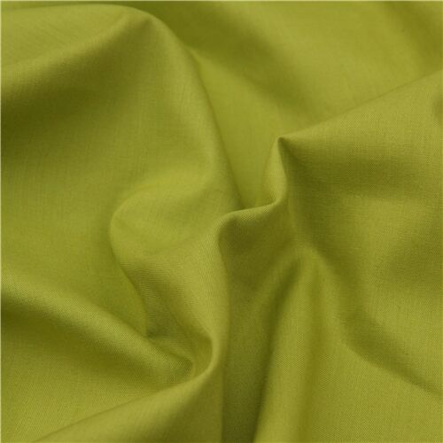 Tissu bio Birch vert couleur herbe, uni, import USA Tissu